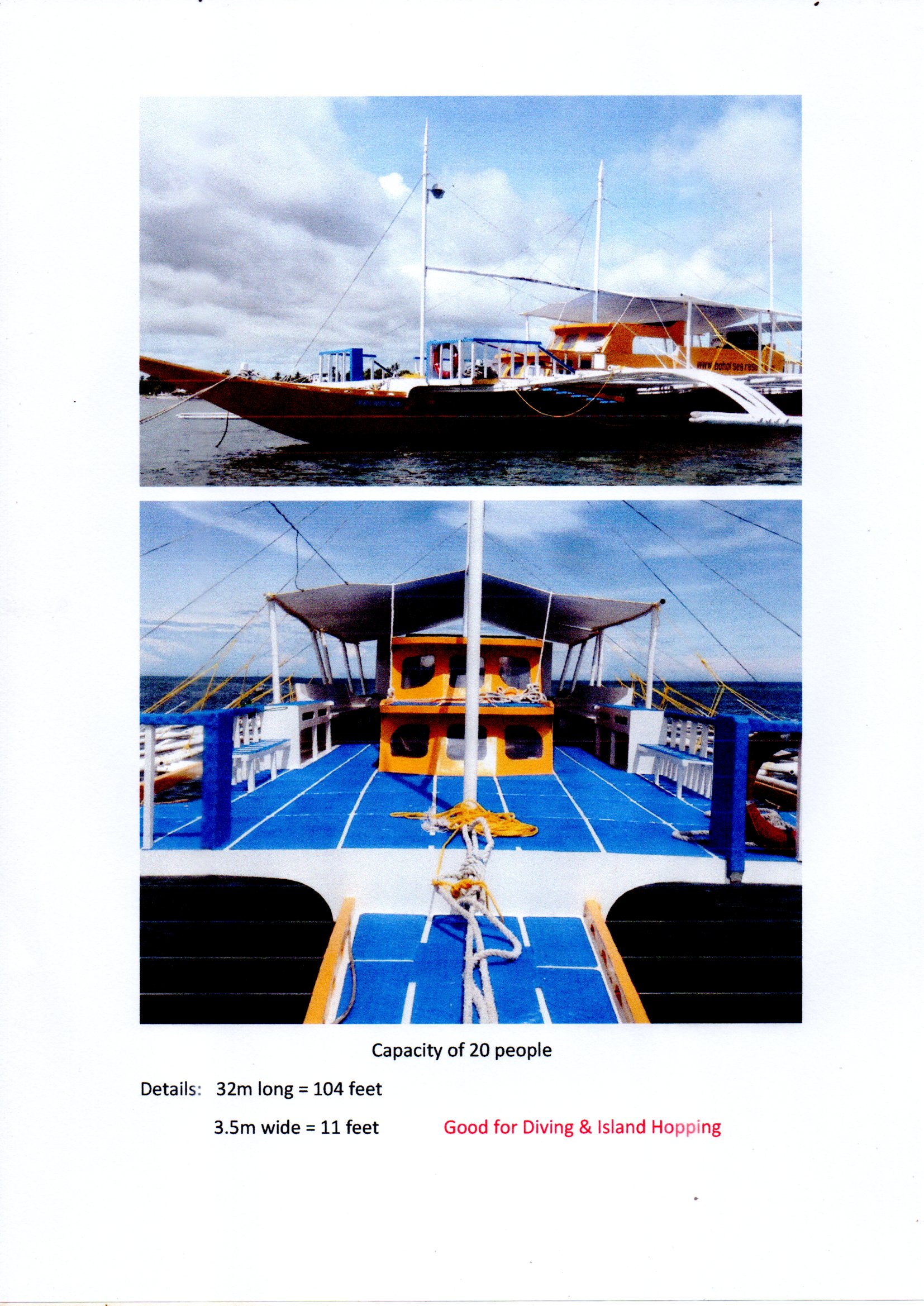Boat ride to Bohol Island with fellow travelers